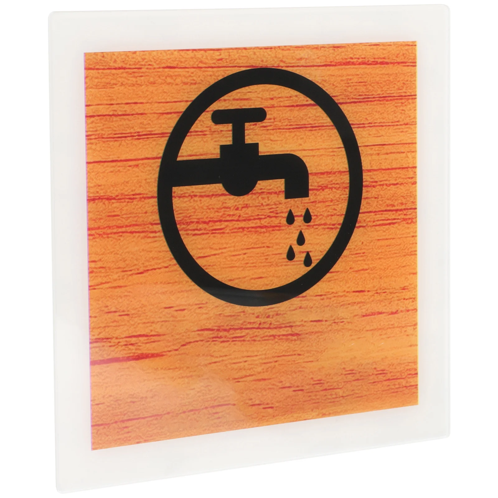 

Water Saving Sign Clear Acrylic Caution Warning Indicator For Bathroom Restaurant Office School Home Safety Traffic Sign