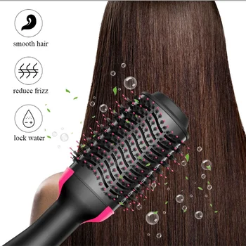 Hot Air Brush Comb Women's Hair Brush Professional Hairdryer Hairbrush Travel Blow Dryer…