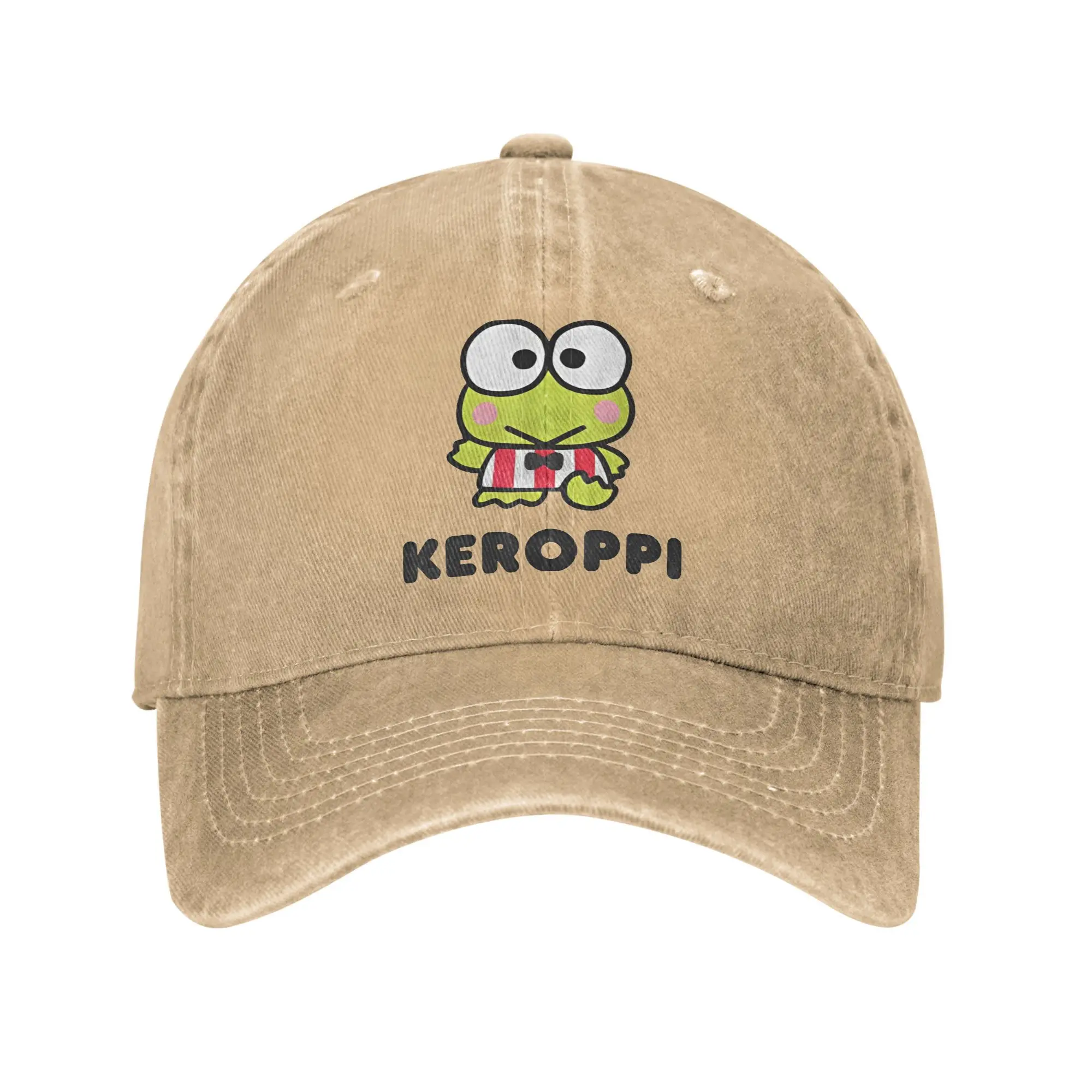 Keroppi Casual Baseball Cap  Hiking Fishing Trucker Hat Summer Breathable Unisex-Teens Fitted Retro Baseball Caps