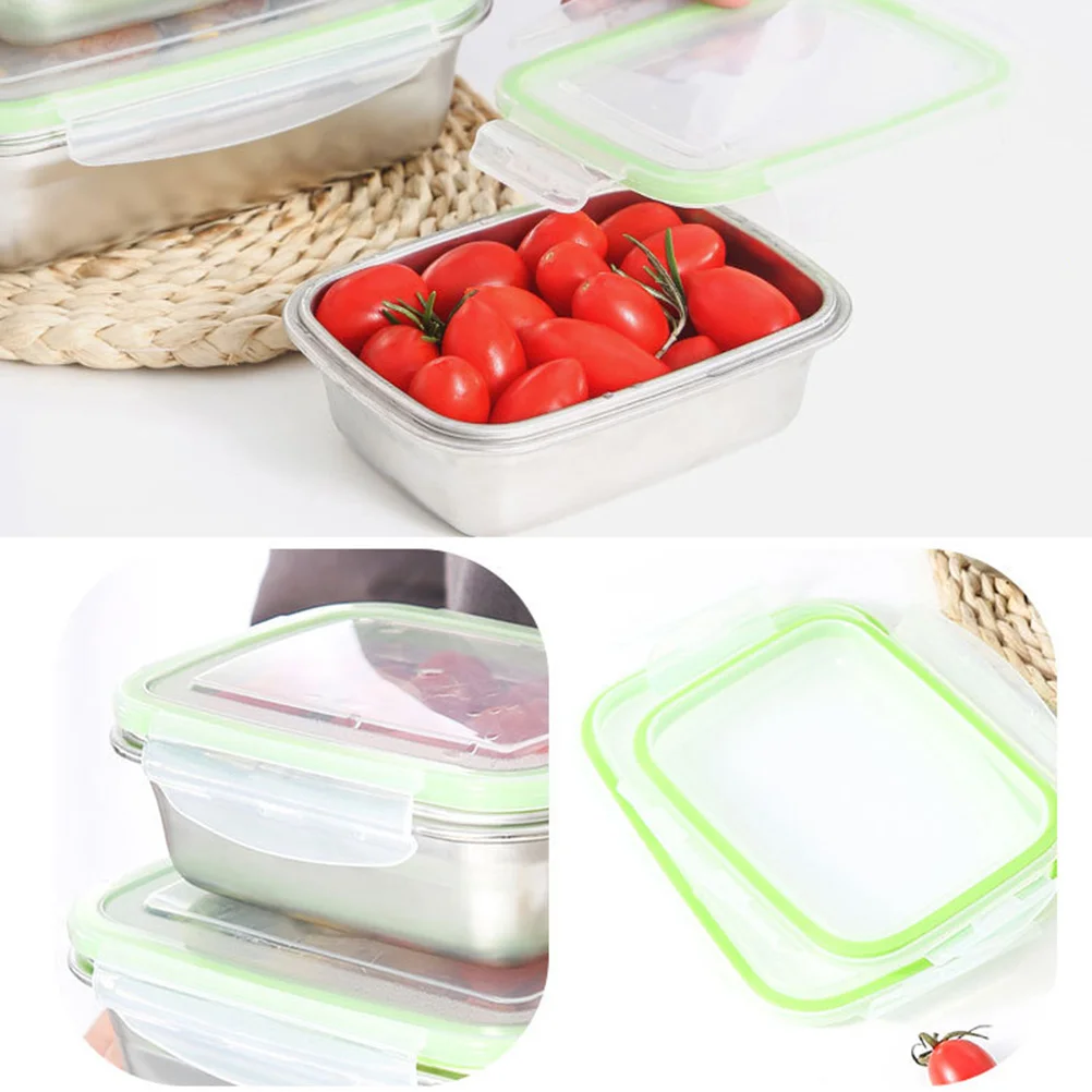 

Stainless Steel Lunch Box Sealing Lid Heat Insulation Food Container Green 850ml Perfect for Office Home Study Outdoor Use
