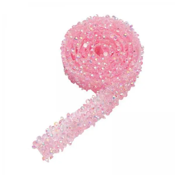 2-6pack Glittery Strip Roll Sticker Width 1.2cm Self Adhesion Rhinestone Ribbon