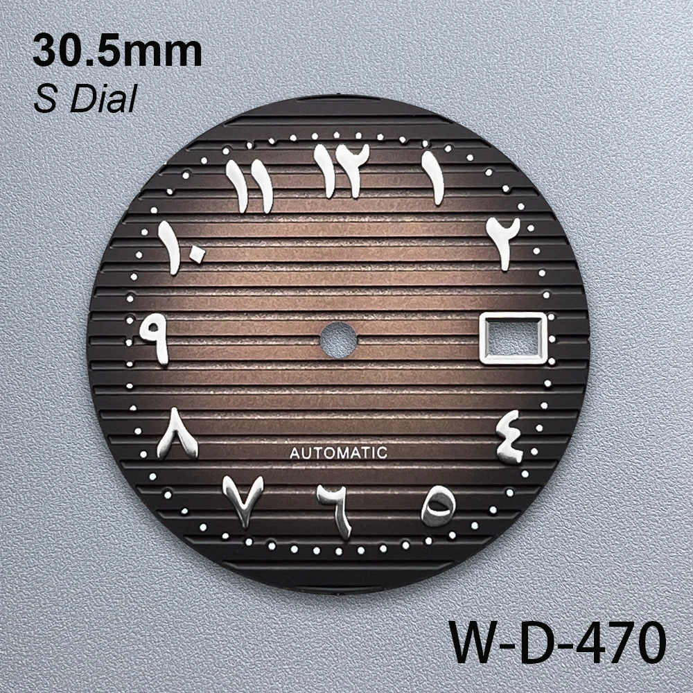 30.5 مللي متر S شعار الطلب العربي صالح NH35/NH36 الحركة اليابانية عالية الجودة ساعة مزدوجة تعديل الملحقات