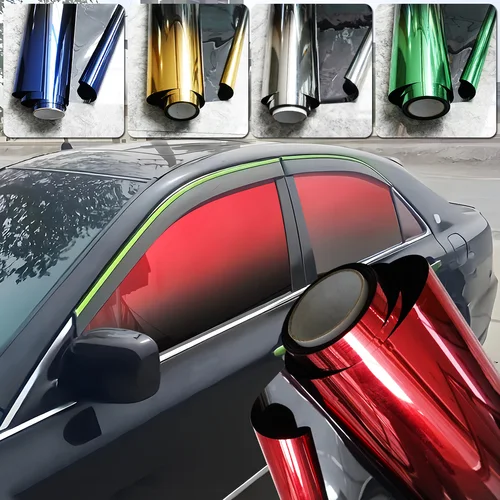 Película degradada para coche, pegatinas para parabrisas, protección UV, aislamiento térmico, cambio de Color, 50x300cm