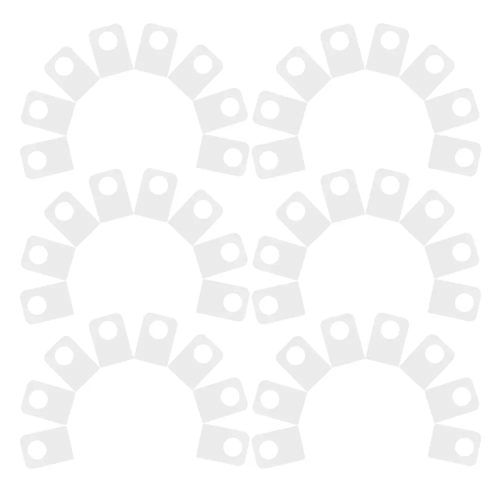 

500 Pcs Hanging Tabs Clear Sticky Hooks Adhesive Sticker Retail Tags Slot Hole PVC Selfadhesive Accessories