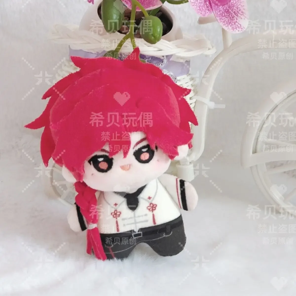 Mini muñeca de Anime de 10CM con enlace Click Li Tianxi, colgante de cuerpo de estrella de mar con estampado Adorable, muñeco de peluche, llavero de marioneta, juguetes, regalo de Navidad