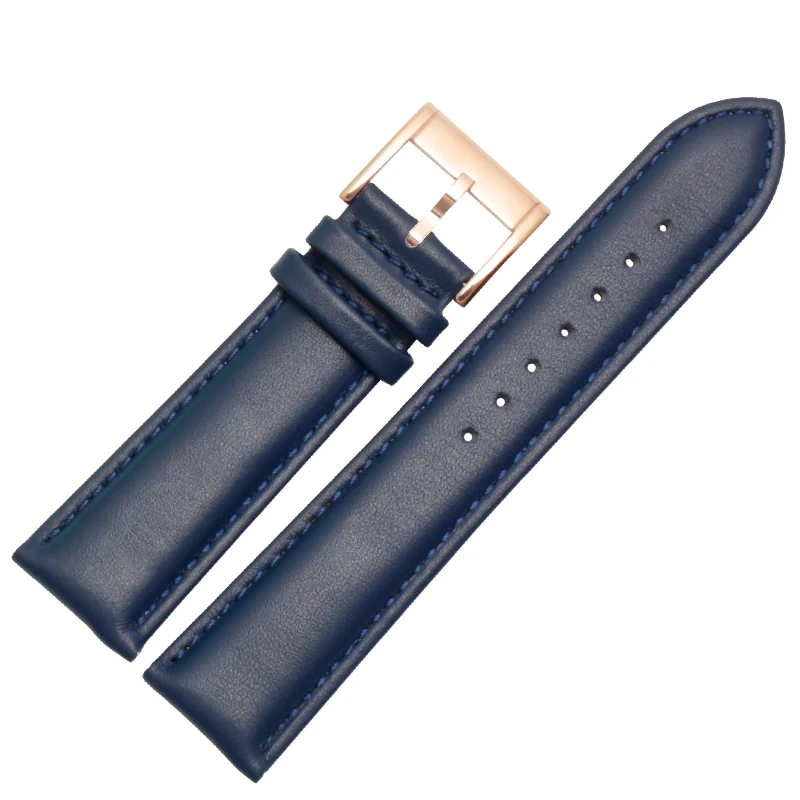 20mm 22mm Cowhide watch strap for FOSSIL FS4835/FS5237/ME3052/FTW1114 Cowhide watch band replace waterproof bracelet men