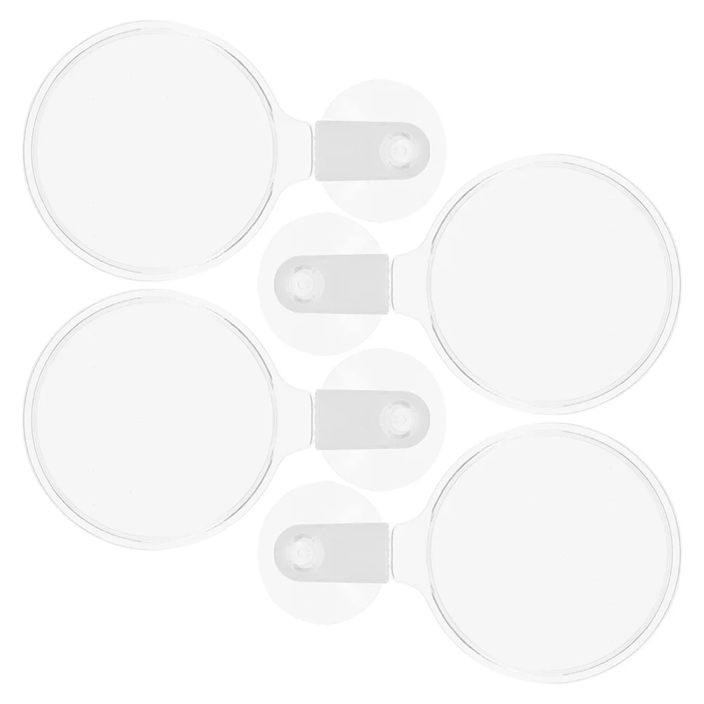 

4pcs Fish Tank Magnifier Suction Cup Acrylic High Definition Lens For Small Animals Plants Clear Viewing Underwater Observation