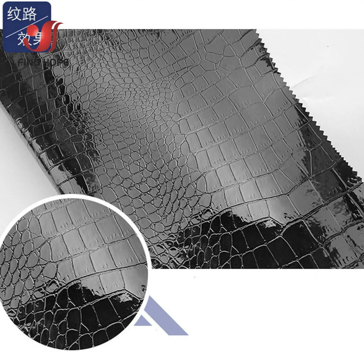 50*120CM Big Size Crocodile Pattern PU Faux Leather Fabric Vinyl For Protective Pad DIY Belt Craft Decor Handmade Material