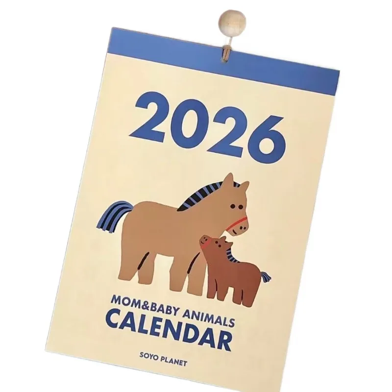 

2026 Cute Wall Calendar Creative Art Prints Decorative Hanging Calendar for Home Office Wall Art & Photo Props