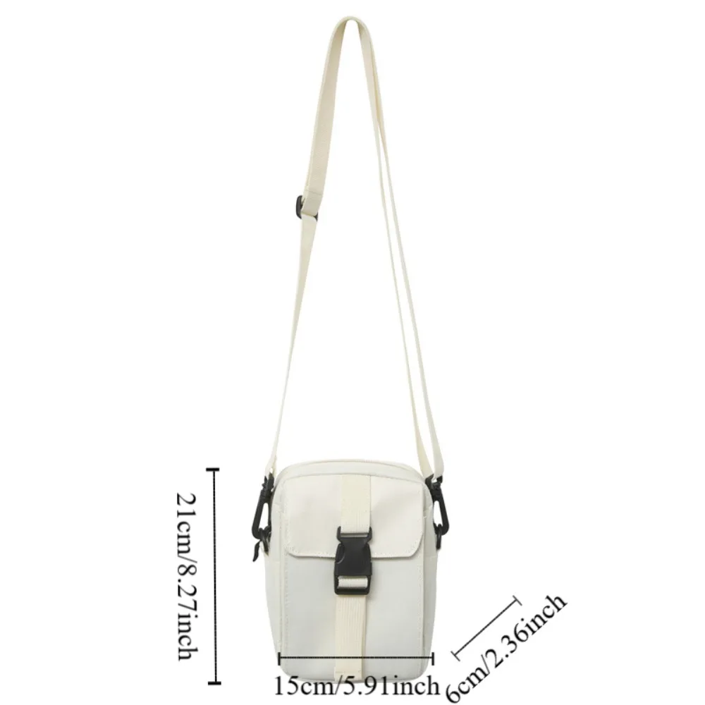 Simple Multi-Layer Canvas Shoulder Bag Waterproof Large Capacity Men Messenger Bag Purse Wallet Pack Retro Square Bag Men/Women