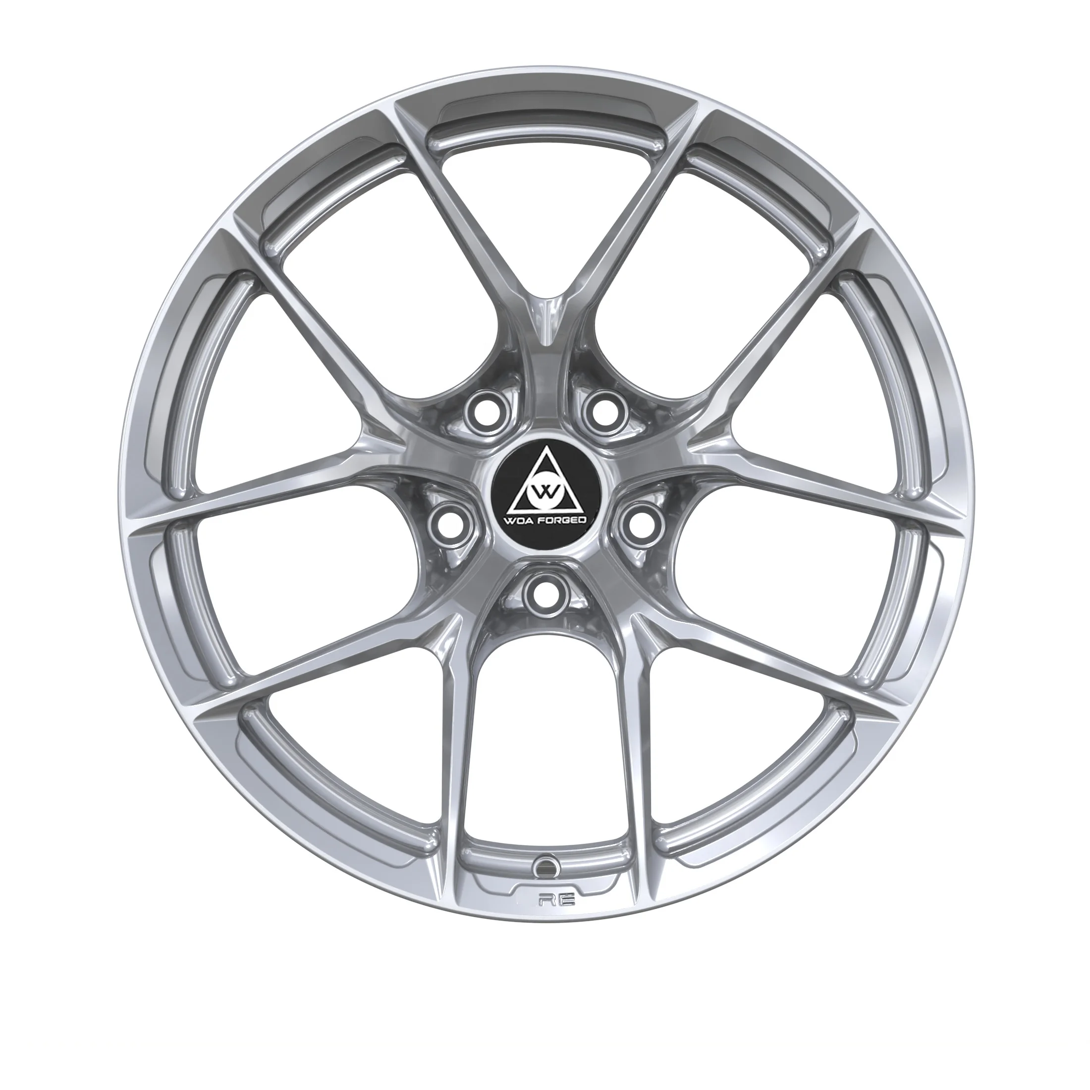 P101SC Personalizowane felgi kute o wysokiej wydajności, kolor DB Silver Bright Silver, rozstaw śrub 5x120 5x114.3 5x100 PCD, do samochodów osobowych HR