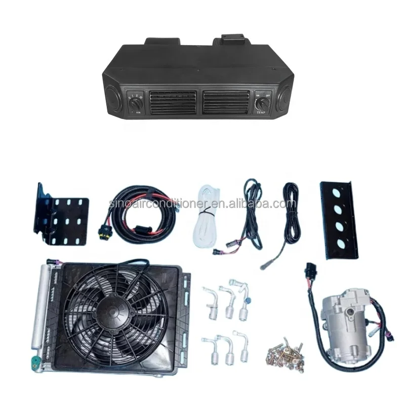 

EV universal AC system battery powered 24v cooler APU electric conditioning 12v car parking air conditioner