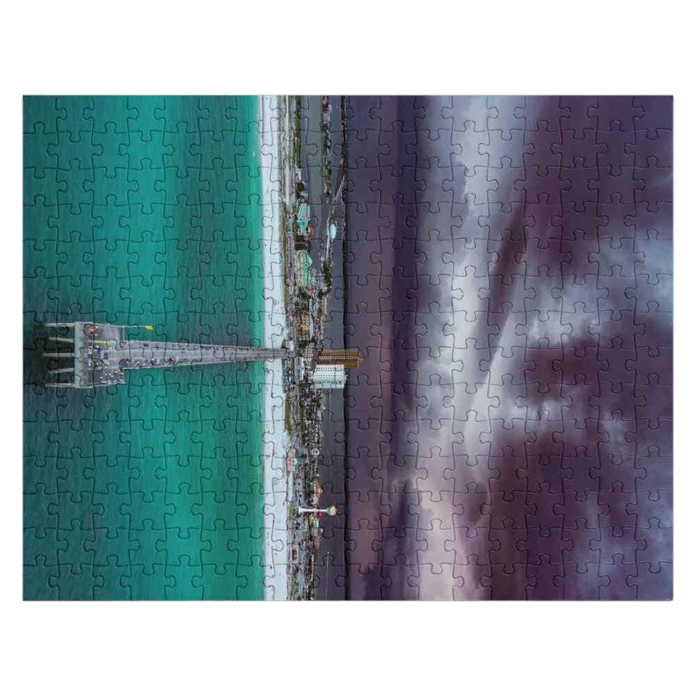 

Moody Pensacola Pier Jigsaw Puzzle Customizable Child Gift Puzzle With Photo