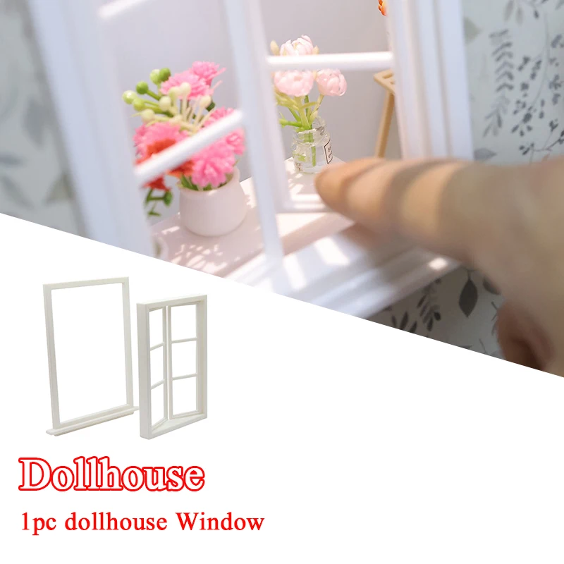 

1/12 кукольный домик, деревянная оконная рама, модель кукольного домика, мини-мебель, украшение, игрушка, кукольный дом, микросцена, строительный реквизит