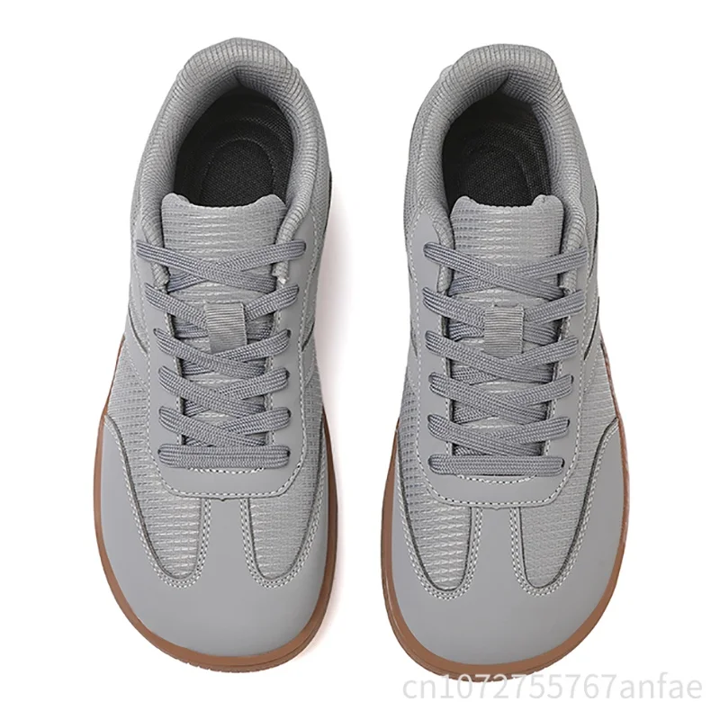 Wide Toe Barefoot Shoes Breathable Mesh Comfortable Rubber Sole Lightweight Casual Sports Shoes Couple's German Training Shoes