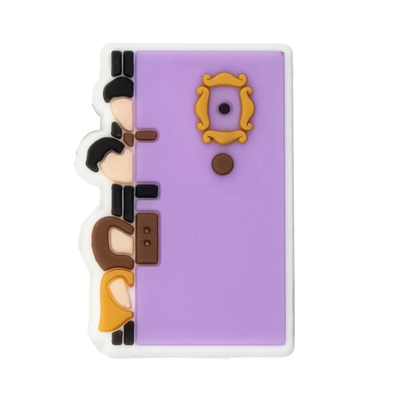 1 Stück PVC Lila Geist Schuh Charms Parfüm Diamant Schuh Dekorationen Pins für Frauen Männer Kinder Sandale Clog Schnallen Zubehör Geschenke – Detail 24