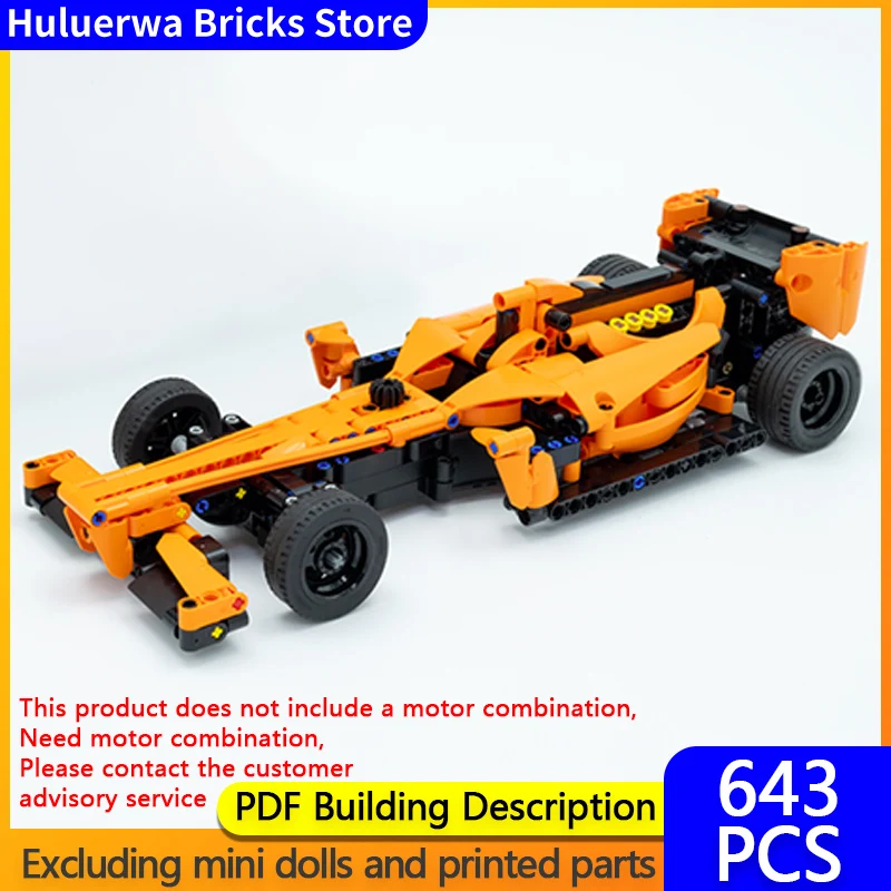 

Speed Racing Car Model MOC Building Bricks Formula 1 Racing Car Modular Technology Gifts Holiday Assemble Children Toys Suit