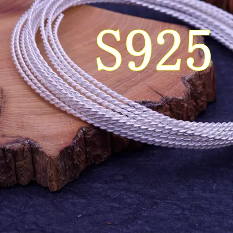 자세히 둘러보기 925 실버 트위스트 와이어 0.4mm ~ 1mm 쥬얼리 용 솔리드 스털링 배선 DIY 구슬 액세서리 만들기