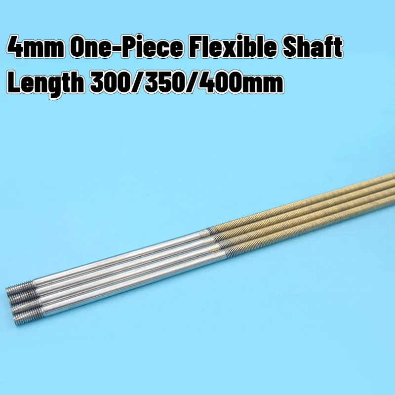 4mm One-piece Flexible Shaft Positive/Reverse Length 300/350/400mm Flex Cable For RC Brushless Electric Boat