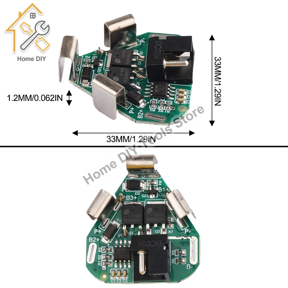 3S 25A 12.6V BMS Lithium Battery Charger Protection Board For