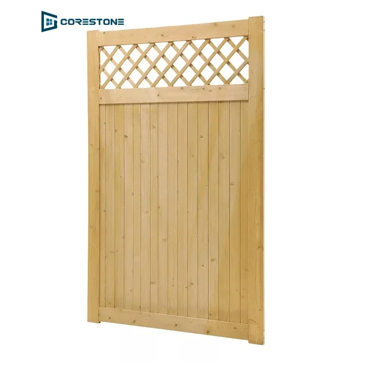 Wooden Trellis/Picket Garden Gate Outdoor Fence Gates Pedestrian Side Gates Door