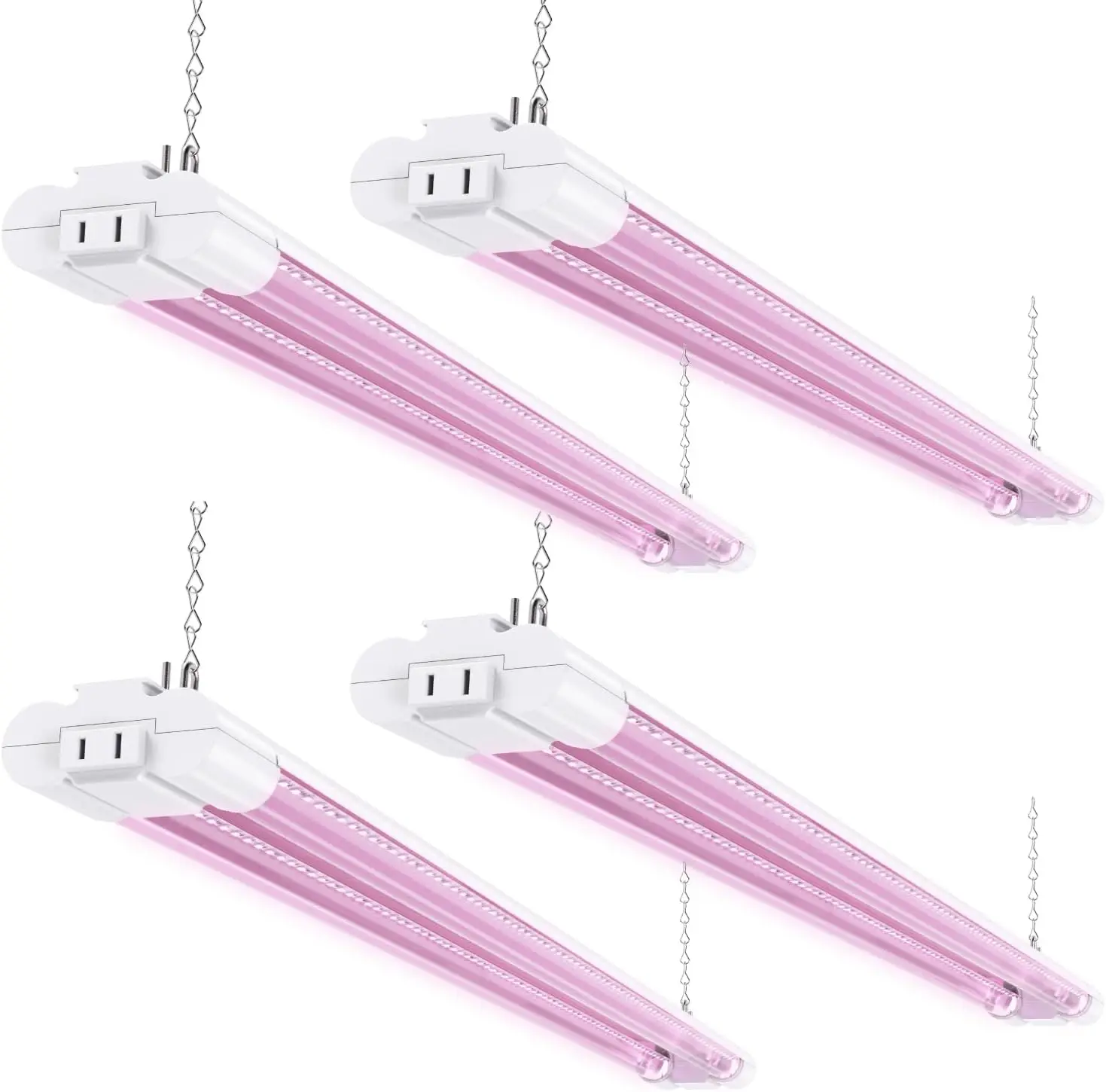 

3ft 30W Full Spectrum LED Grow Light, Linkable, Plug in, 4 Pack