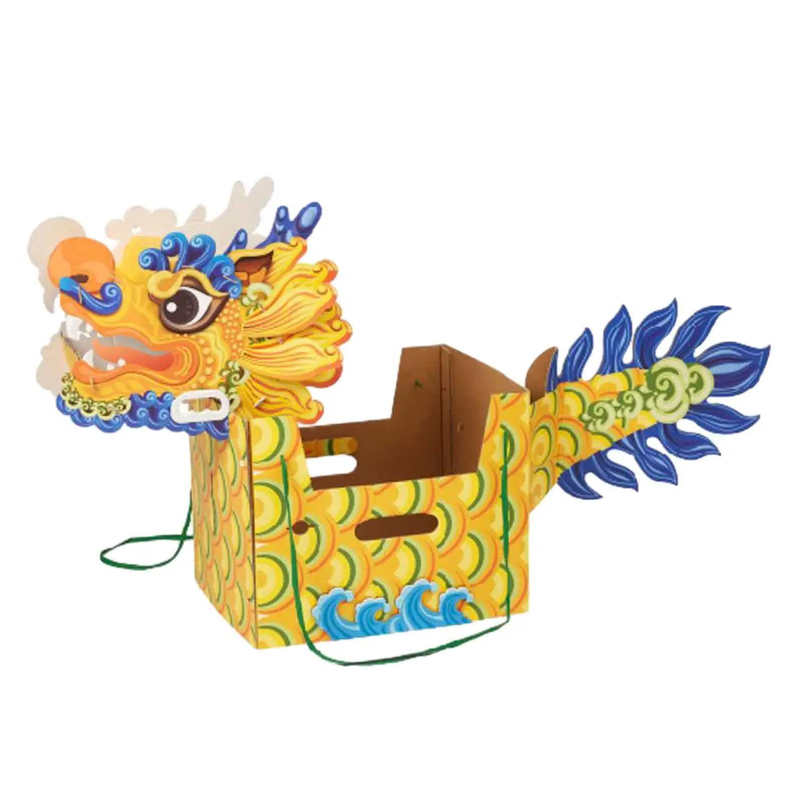 Dragão de papel chinês feito à mão adereço wearable conjunto diy artesanato brinquedos novidade para