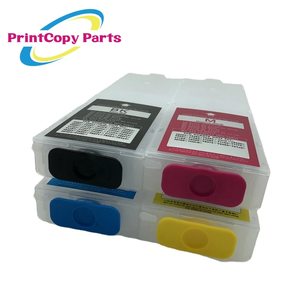 Imagem -02 - Cartucho de Tinta Recarregável para Epson Workforce Pro sem Chip Wf-c5390 Wf-c5890 Wf-c5810 Wf-c5310 1set