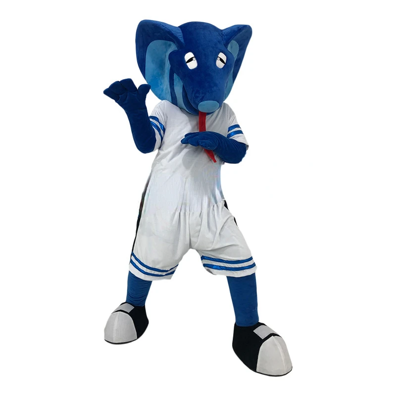 Blue Cobra Custom Mascot Creative Headgear Cartoon Custom Sports Costumes Walking Puppet Animal Costume