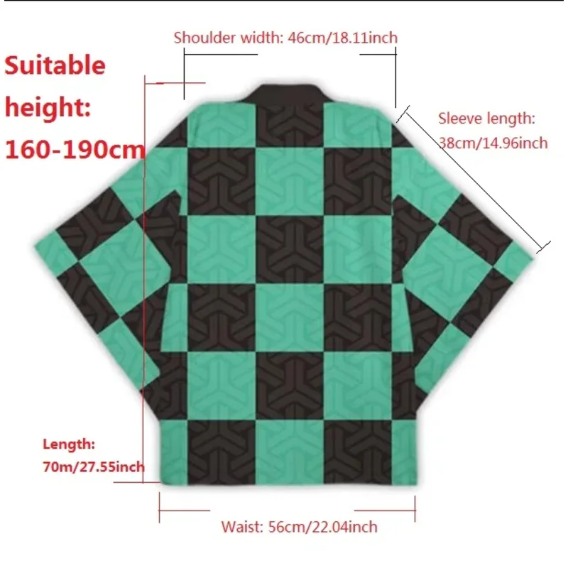 Anime Cosplay Costume Demon Slayer Kimetsu No Yaiba Haori Kimono Agatsuma Zenitsu Kochou Shinobu Summer Coat Shirt Anime Clothes