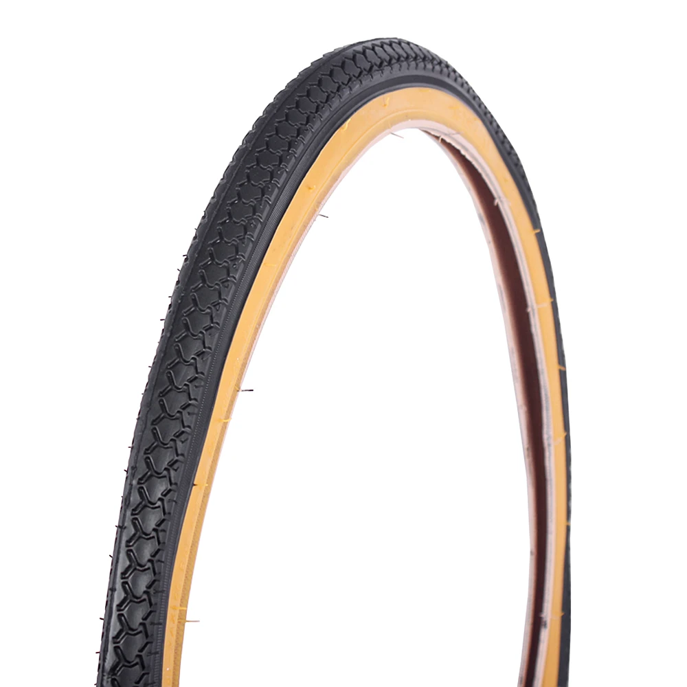 KENDA-Bicycle Tire with Yellow Edge, Retro, Leisure, Bicycle Accessories, 20 in, KENDA, 20 in, K184, 20*1 3/8