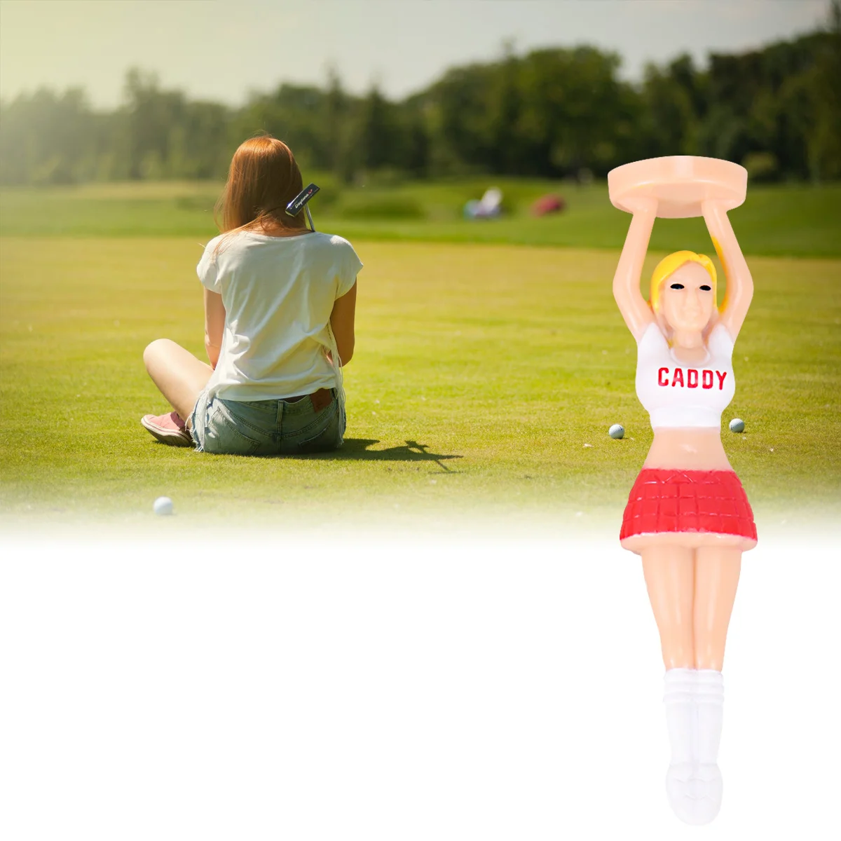 

4pcs Plastic Golf Durable Protective Reduced Friction Outdoor Use Girl Tees Holder For Tees Golf Accessories