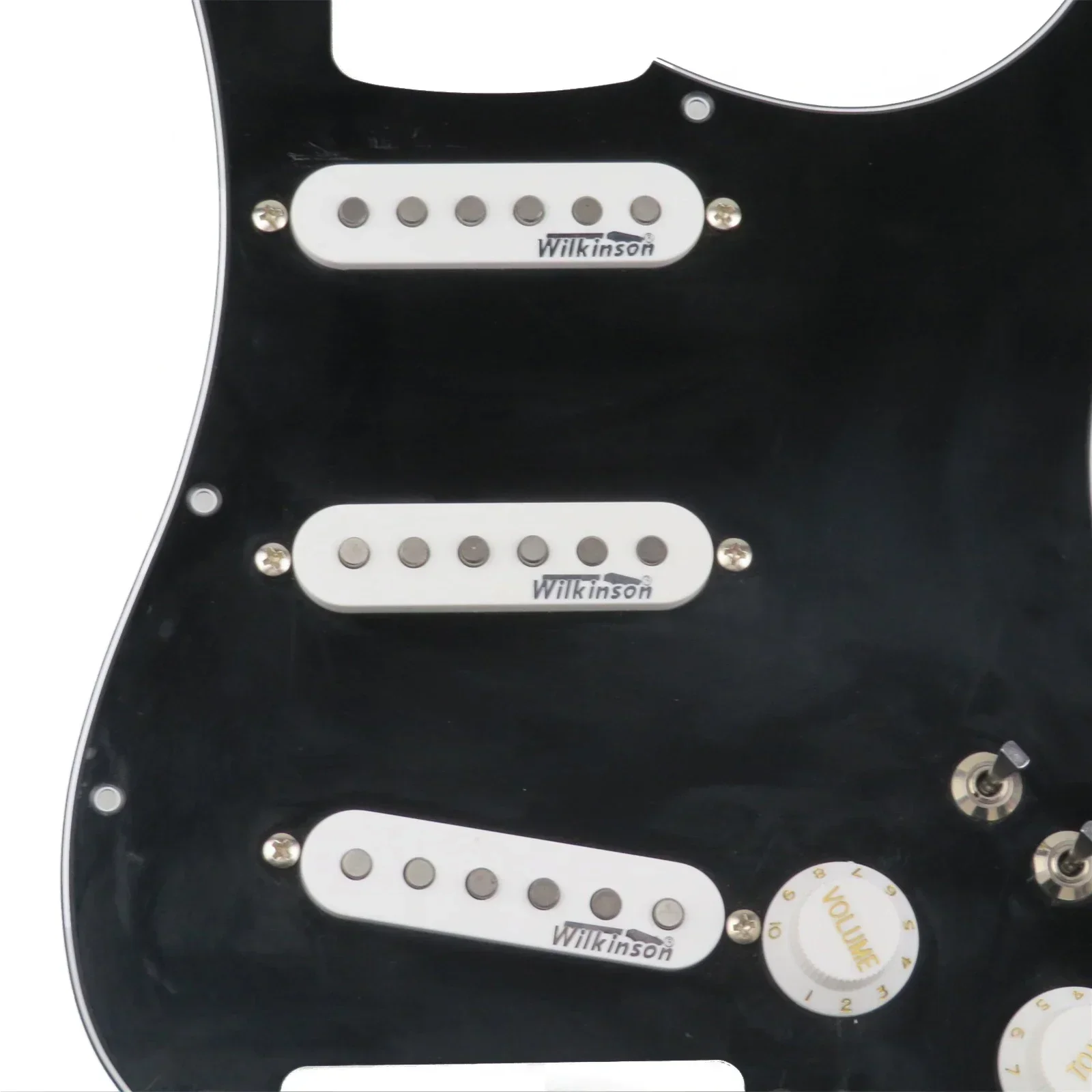 

Q-X Music Store-7-Way type fully loaded Prewired Pickguard Wilkinson SSS Ainico 5 Single coil Pickups Set
