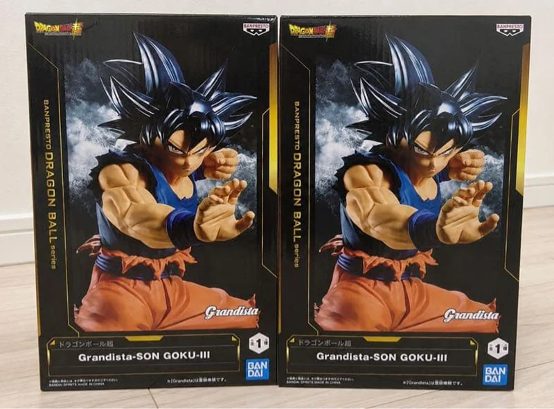 Op voorraad BANPRESTO DRAGON BALL SUPER -Grandista- SON GOKU Ⅲ PVC 25CM Anime Actiefiguren Model Speelgoed