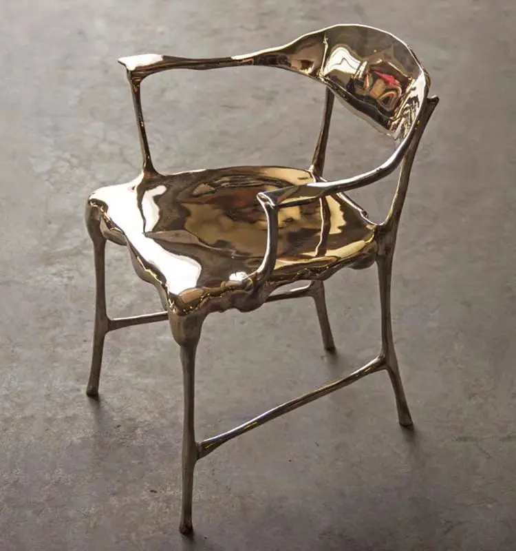 

Customizable Light Luxury Dining Chair Creative Designer Backrest Armchair