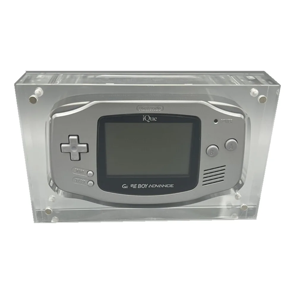 Transparent Storage Magnetic Acrylic box For GBA/Nintendo Game Boy Advance Game Console Cover Shell Boxes Storage Display Rack