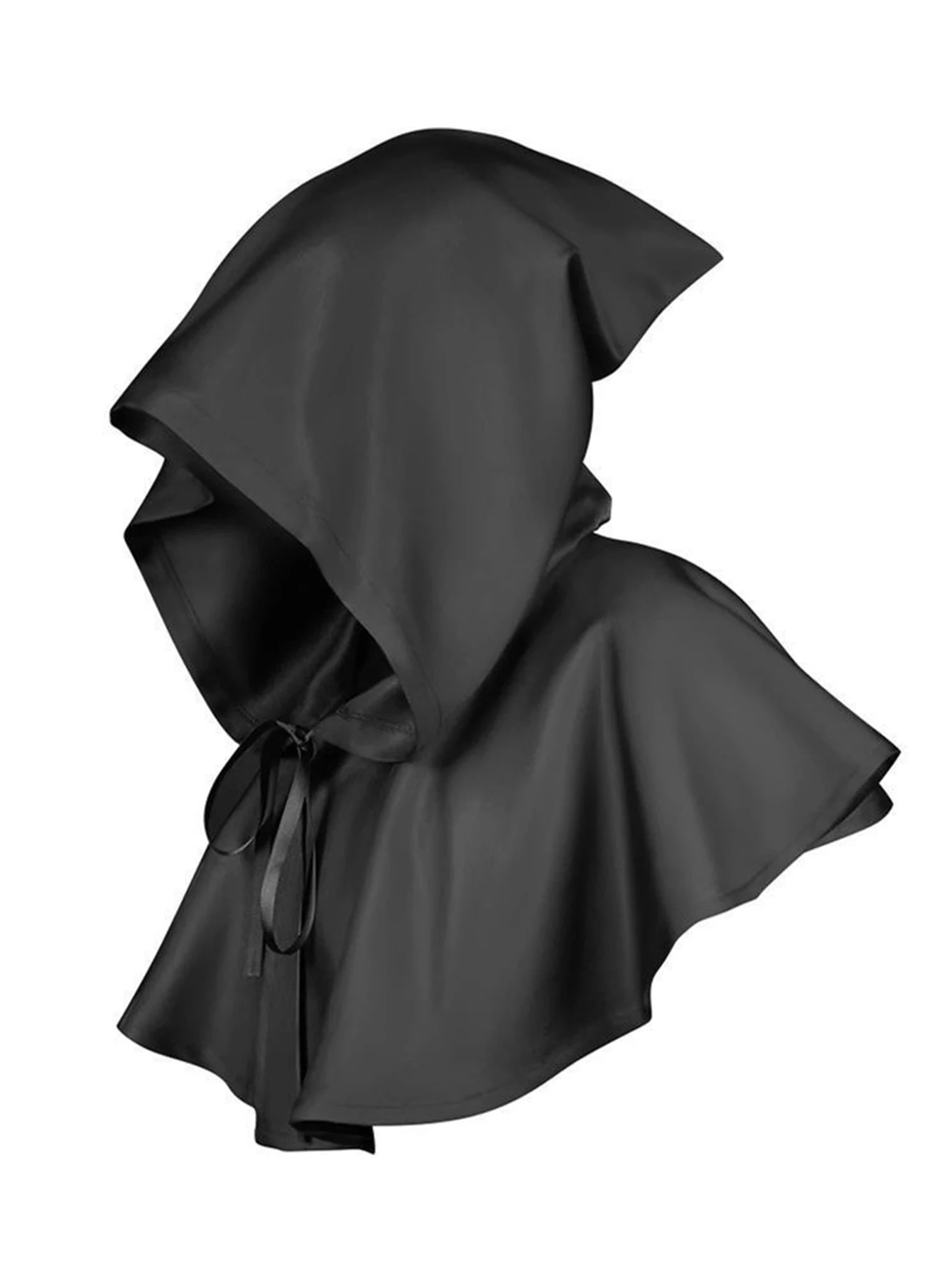 ヴィンテージ中世フード付きマントコスプレ衣装ショートショールケープハロウィン衣装