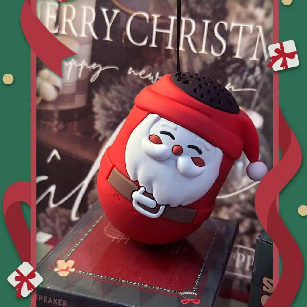 

Christmas Wireless Portable Speakers With Santa Claus Design Outdoor Speaker Wireless Small Speaker With Clear Sound Music