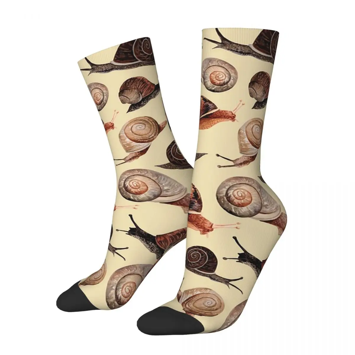 A Slew Of Snails Socks Harajuku Sweat Absorbing Stockings All Season Long Socks Accessories for Man's Woman's Birthday Present