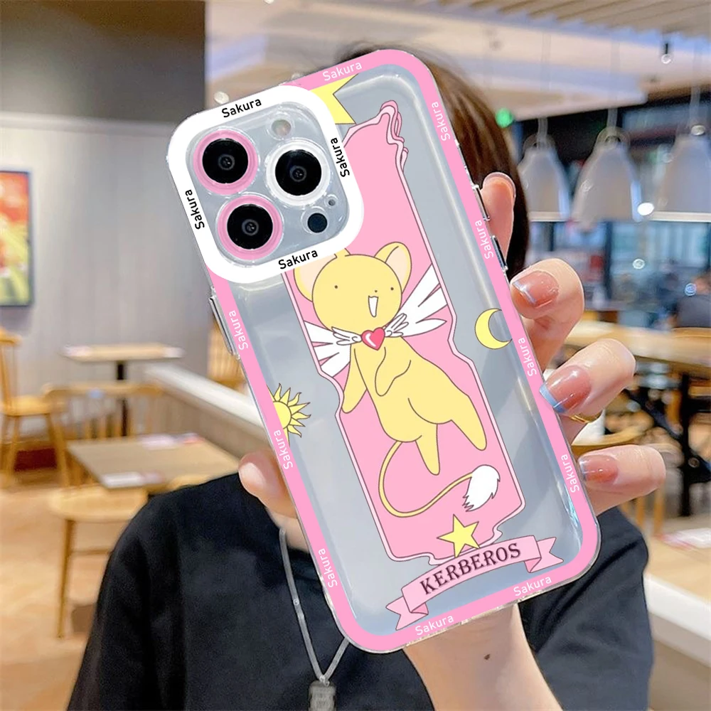 Anime Cardcaptor Sakura Phone Case For Samsung S24 S23 S22 S21 S20 S10 FE Note20 Note10 Plus Ultra Lite 5G Clear Soft TPU Cover