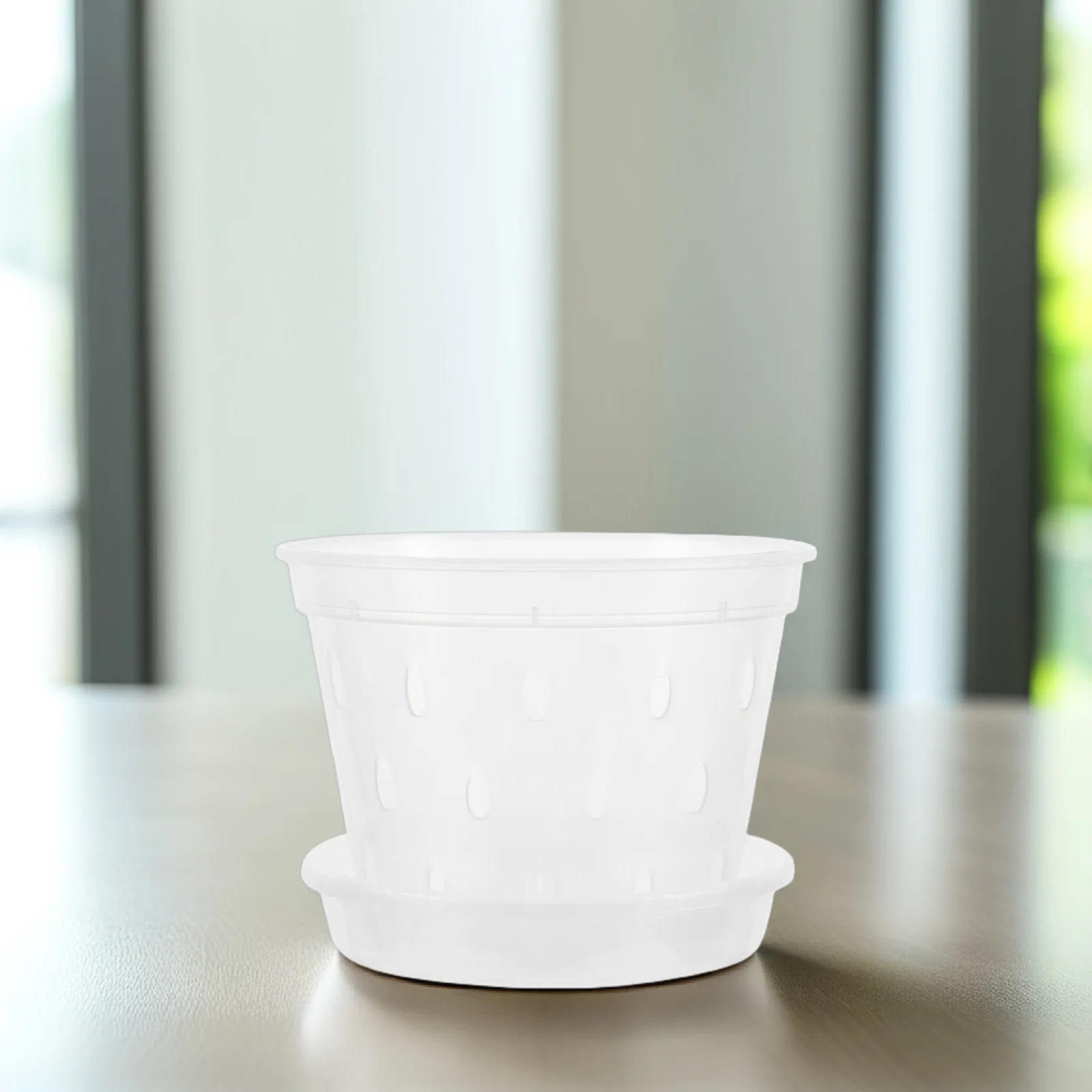 

5 Sets Plastic Plant Pots Strong Breathable Transparent Ventilation Holes Germination Cuttings Nursery Garden