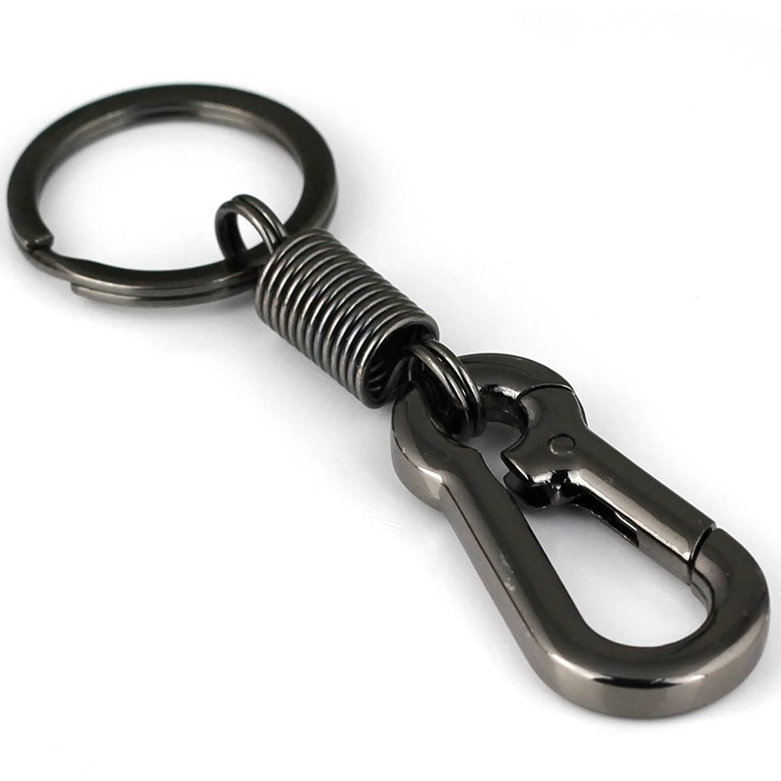 Sturdy Carabiner Key Chain Key Ring Key Chain Spring Key Chain Business Waist Key Chain, Black