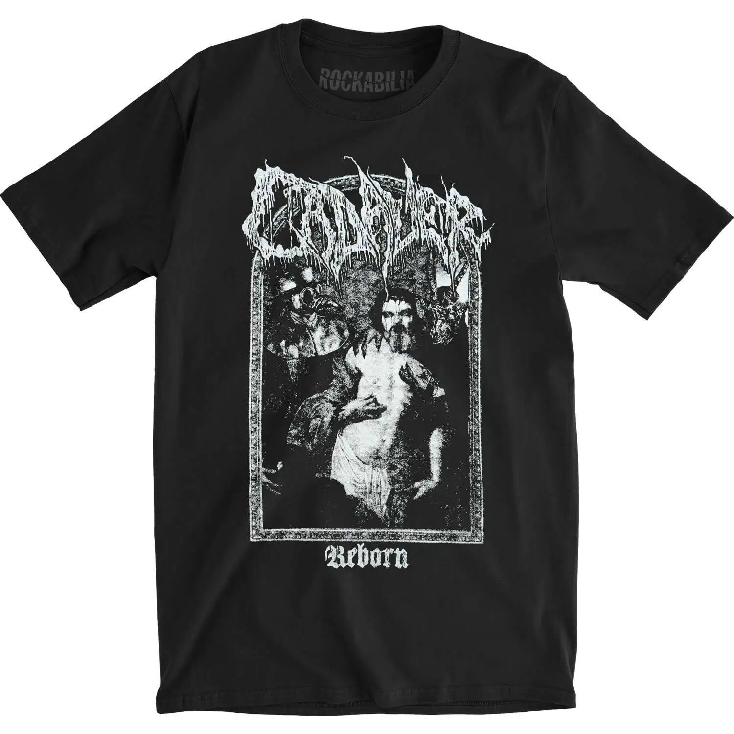 Men's Cadaver Reborn Slim Fit T shirt Large Black