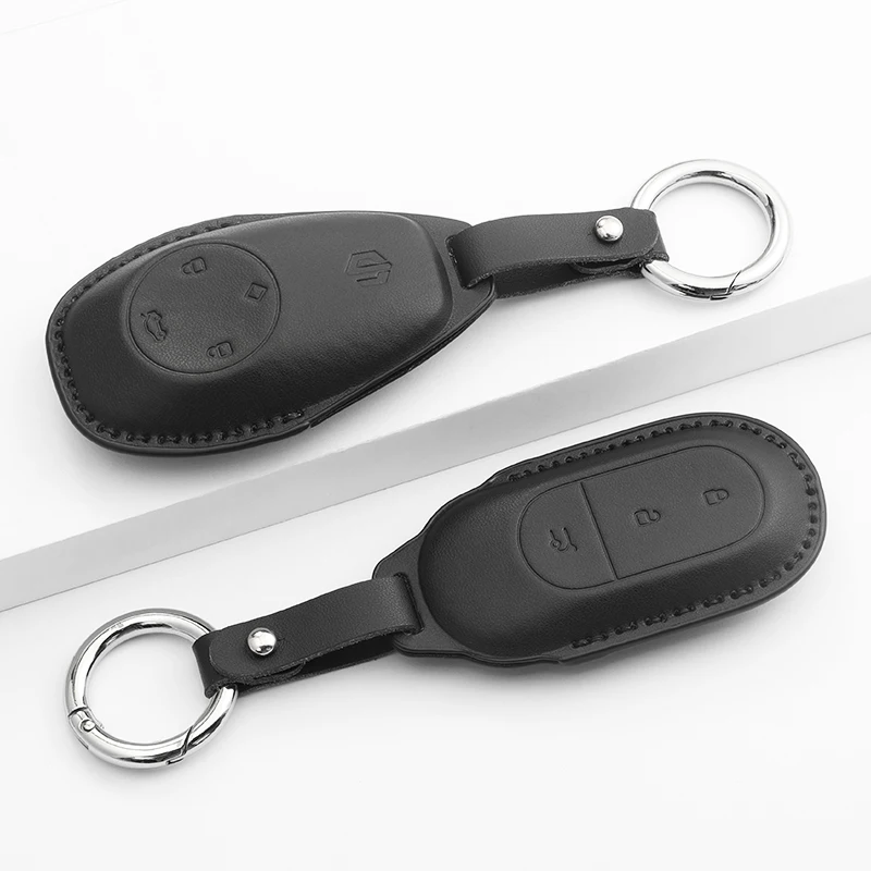 

PU Leather Car Remote Key Case Cover Holder Shell For Leapmotor t03 s01 c11 for 2023 Leapmotor C01 T03 S01 C11 Leap Motor