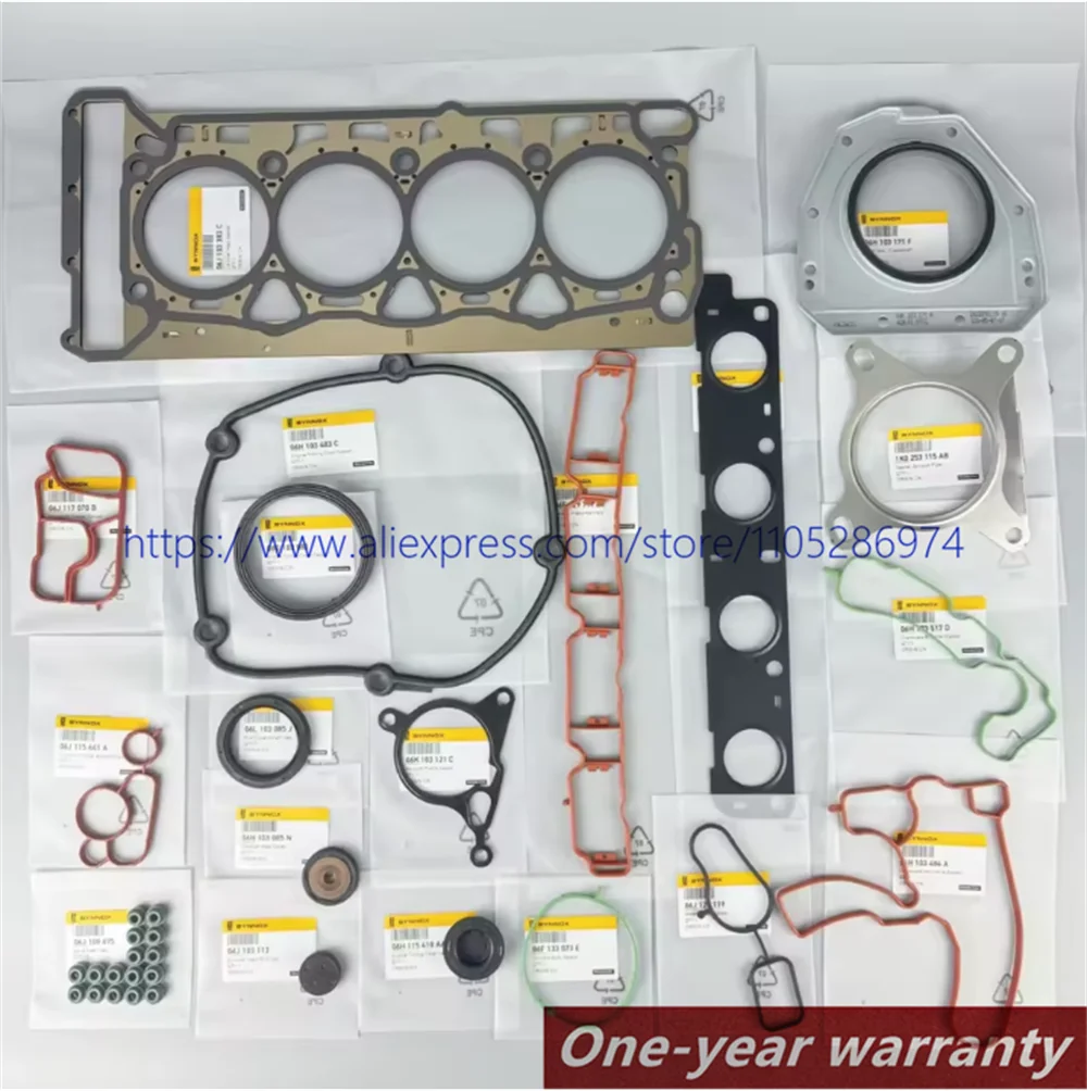 EA888 Gen2 Engine Full Gasket & Seal Repair Kit Valve Cover Turbo Water Pump Crankshaft Oil Seal Set for VW Audi 1.8T 2.0 TSI