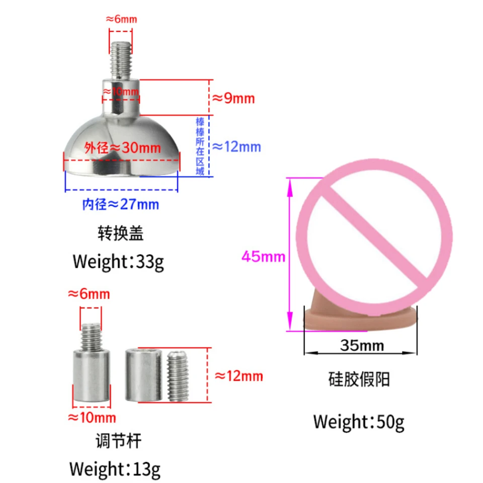 Metal Inverted Flat Negative Male Chastity Cage Detachable Cock Cage Urethral Catheter Penis Ring Dildos Fetish Sex Toys For Men view 5