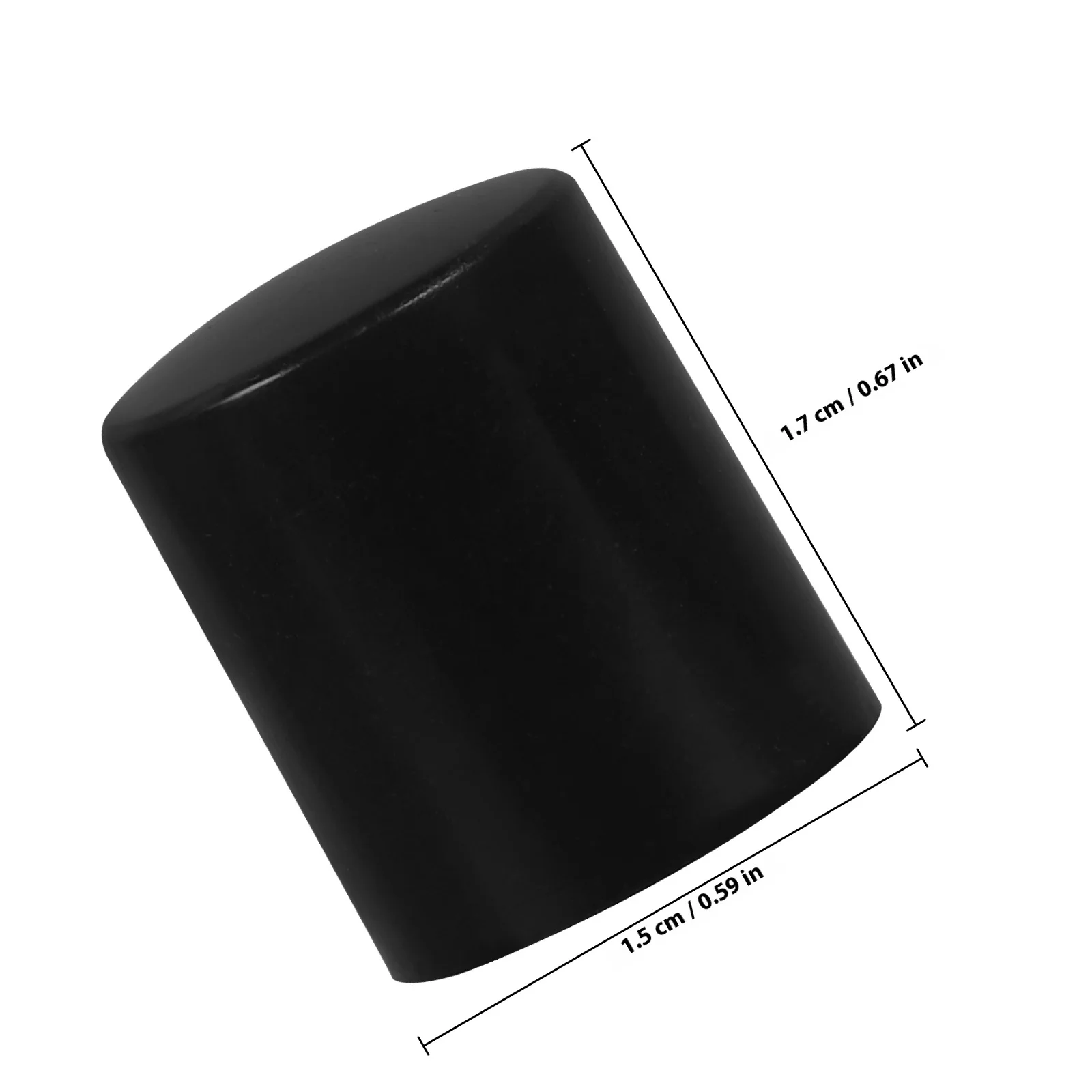 20Pcs Power Amplifier Knob Replacement Black Rotary Control Adjustable Rotate Button for Guitar Amplifiers Speakers Volume