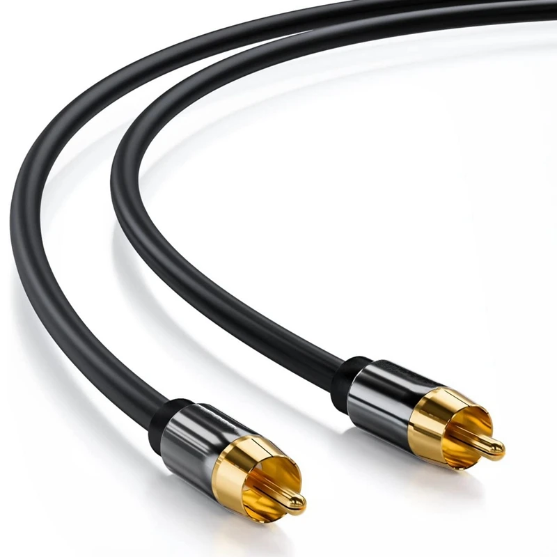 Fever HIFI Digital Audio Coaxial Cable Coaxial 75 Ohm Subwoofer Line SPDIF Line Lotus Line 9.84Ft