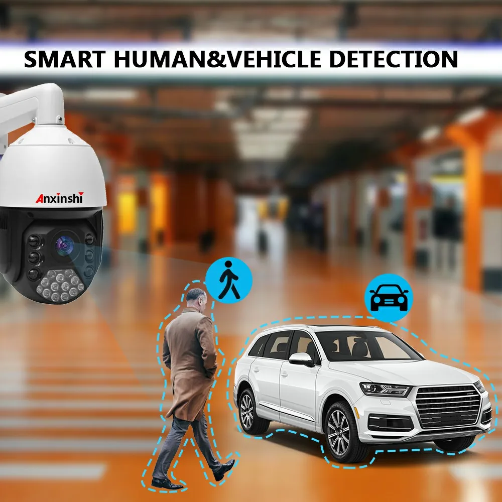 Imagem -04 - Smart Câmera Rastreamento Humano Detecção de Forma de Veículo ip Ptz 8mp 5mp Zoom 30x Laser ir 12 4k Visão Noturna ao ar Livre