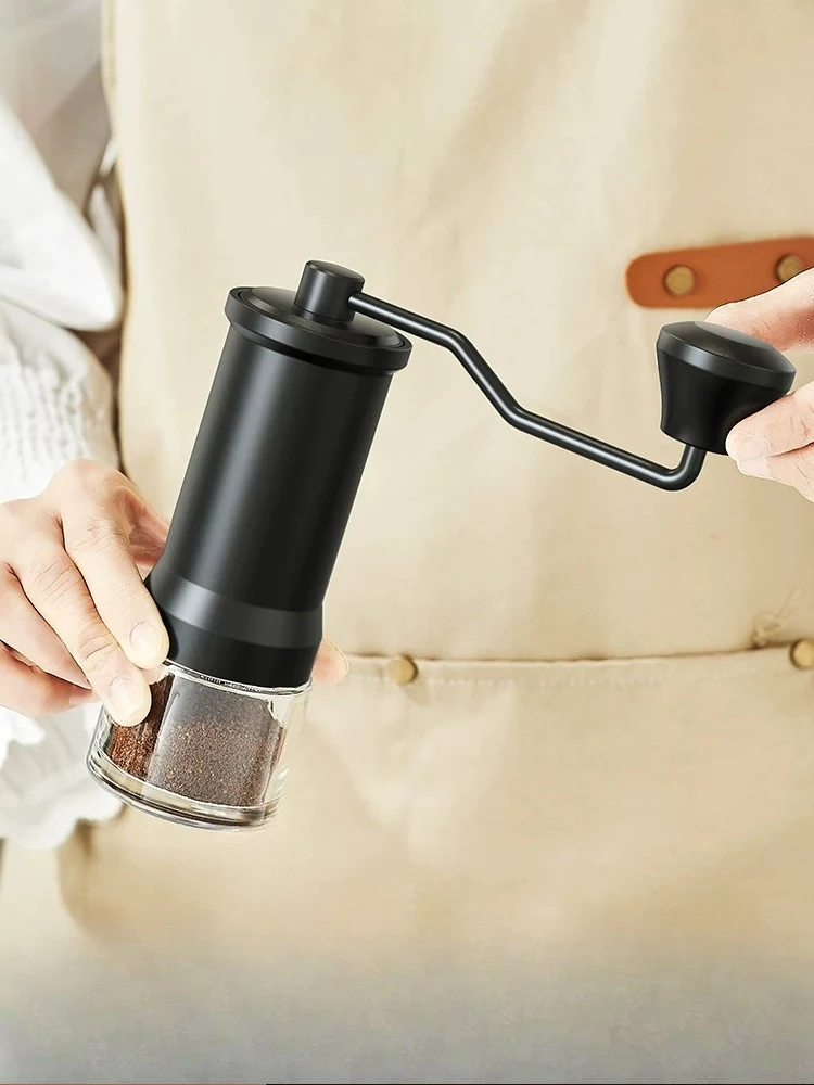 Manual Coffee Grinder Hand Crank Burr Mill Portable Small for Home Drip Pour Over Travel